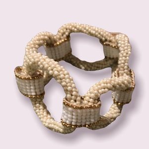 LEON beaded ring stretch bracelet NWT